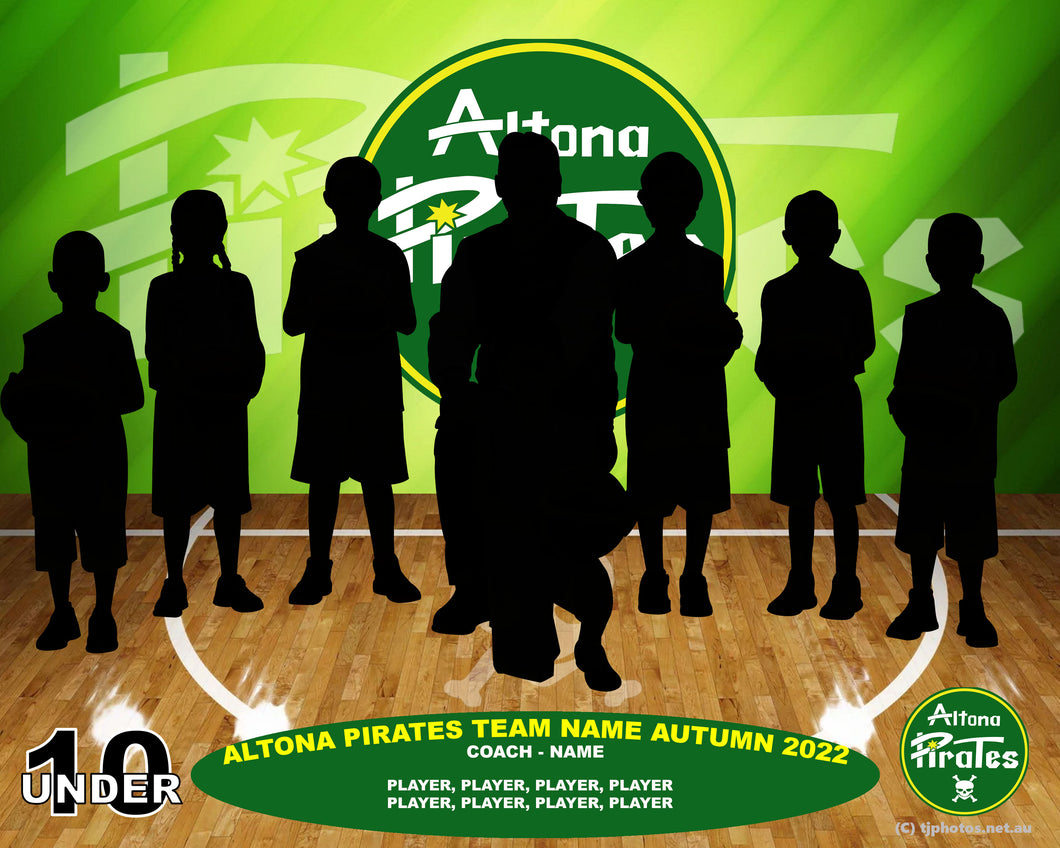 Altona Pirates Basketball Team Photo DIGITAL