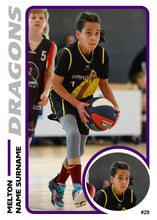 Load image into Gallery viewer, Melton Dragons Basketball Trading Card Design Series