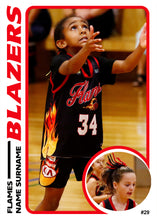 Load image into Gallery viewer, Flames Basketball Trading Card Series