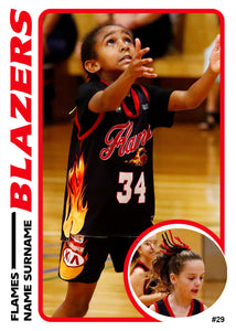 Flames Basketball Trading Card Series