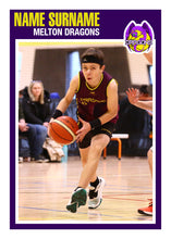 Load image into Gallery viewer, Melton Dragons Basketball Trading Card Design Series