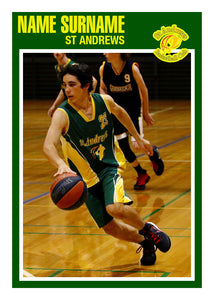 St Andrews Basketball Trading Card Photo