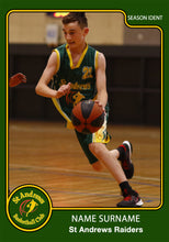 Load image into Gallery viewer, St Andrews Basketball Trading Card Photo