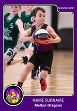Load image into Gallery viewer, Melton Dragons Basketball Trading Card Design Series