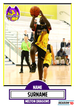 Load image into Gallery viewer, Melton Dragons Basketball Trading Card Design Series