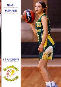 St Andrews Basketball Trading Card Photo