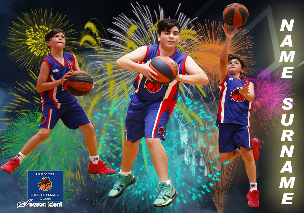 Iramoo Basketball FIREWORK Photo