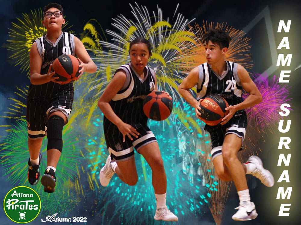 Altona Pirates Basketball FIREWORK Photo