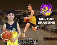 Load image into Gallery viewer, Melton Dragons Basketball A2 PLAYER FRAMES