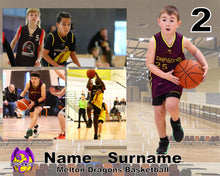 Load image into Gallery viewer, Melton Dragons Basketball A2 PLAYER FRAMES