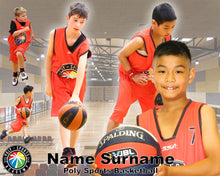 Load image into Gallery viewer, Poly Sports Basketball A2 PLAYER FRAMES