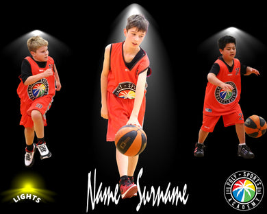 Poly Sports Basketball Lights Photo