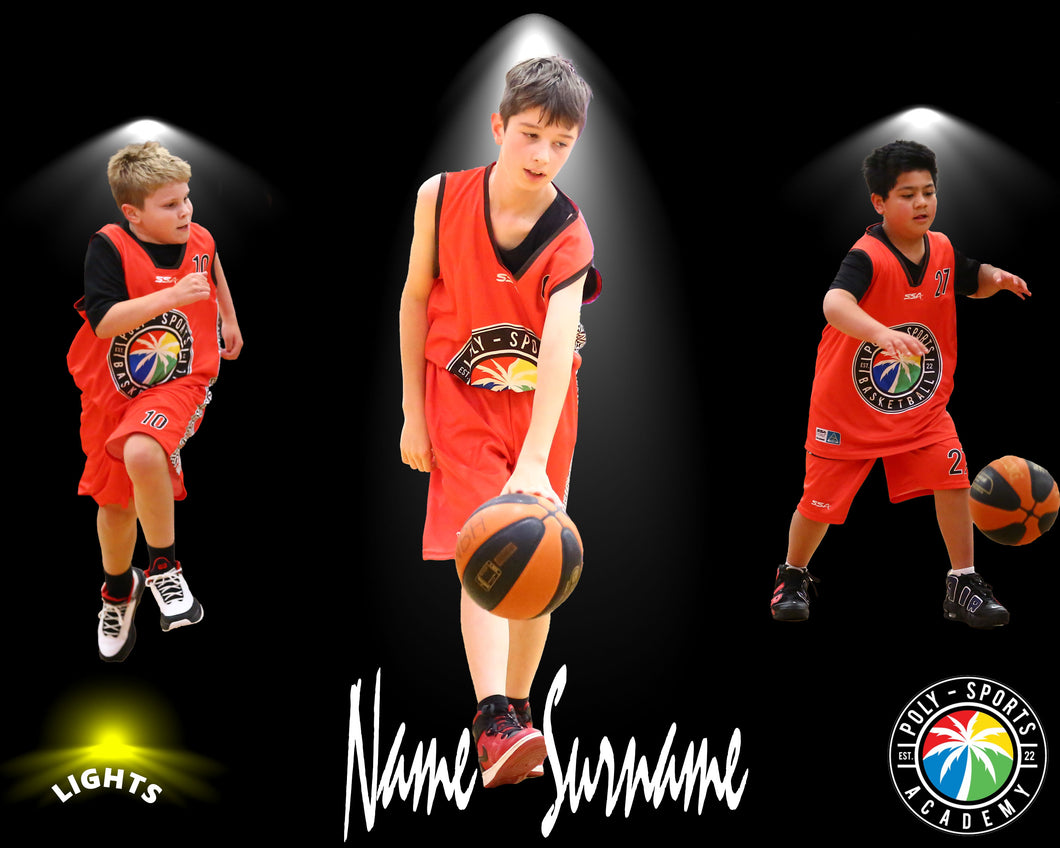 Poly Sports Basketball Lights Photo