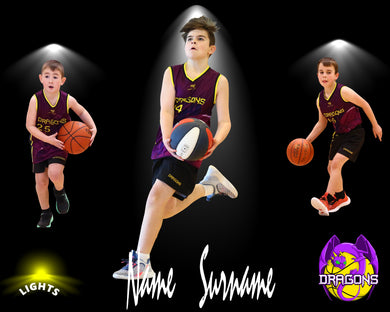 Melton Dragons Basketball Lights