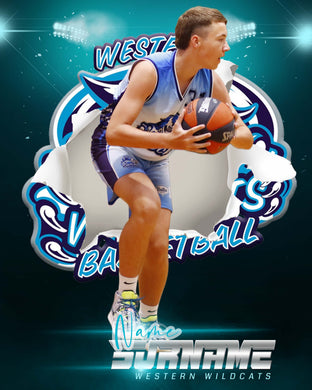 Western Wildcats Basketball Logo Busters Photo