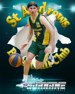 St Andrews Basketball Logo Busters Photo