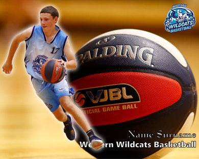 Western Wildcats Basketball On Ball Photo