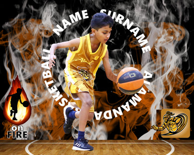 Alamanda Basketball On Fire Photo