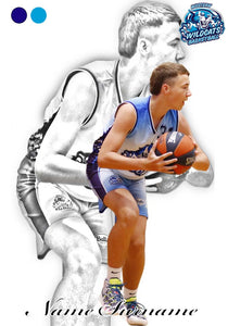 Western Wildcats Basketball SKETCH Photo