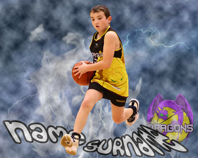 Melton Dragons Basketball Smoke