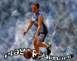 Western Wildcats Basketball Smoke Photo