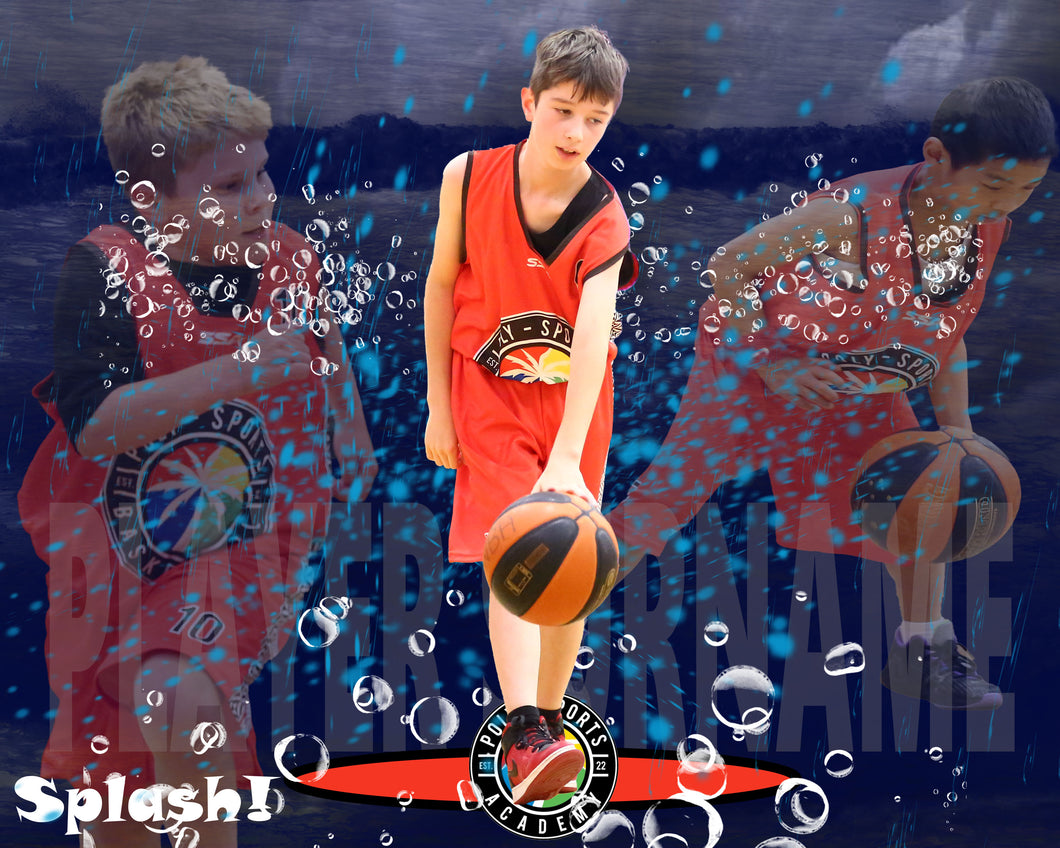 Poly Sports Basketball Splash Photo