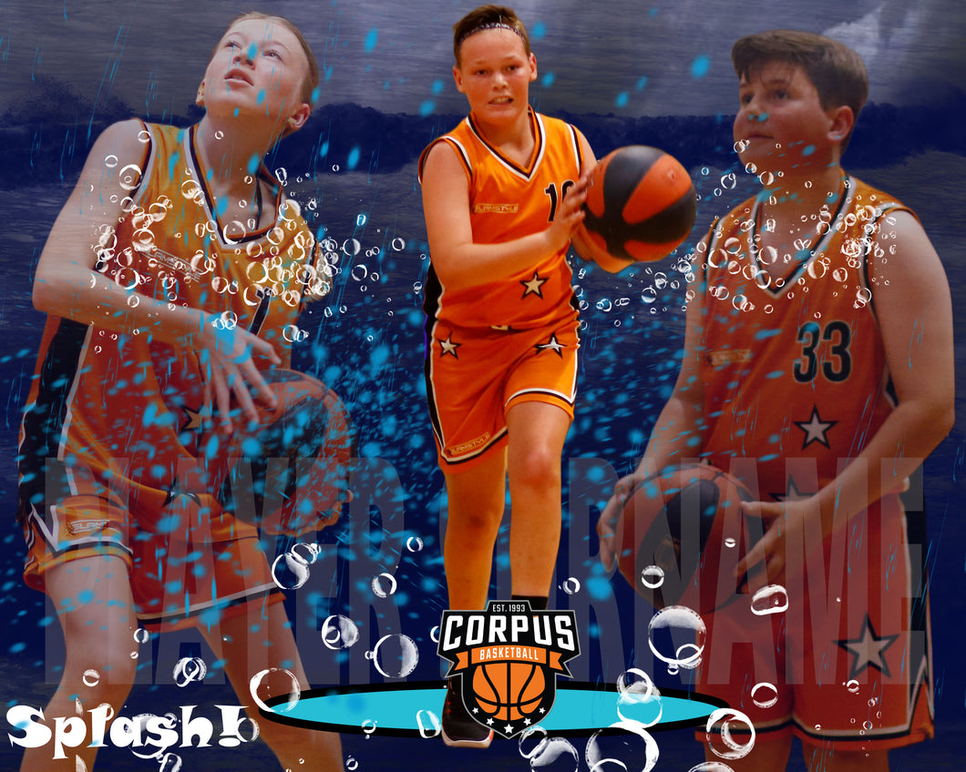 Corpus Christi Basketball Splash Photo