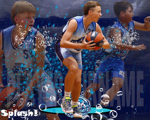 Western Wildcats Basketball Splash Photo