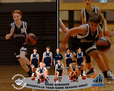 Woodville Basketball TEAM 2UP Photo