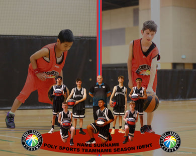 Poly Sports Basketball TEAM 2UP Photo
