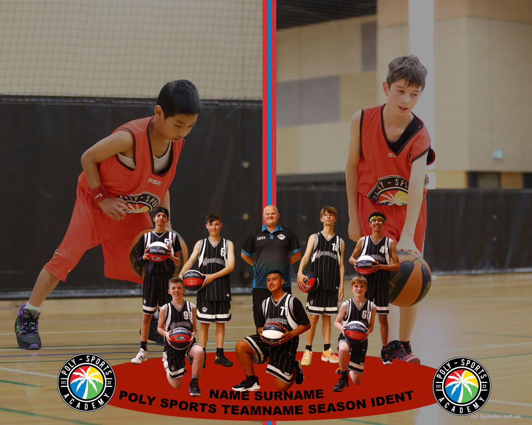 Poly Sports Basketball TEAM 2UP Photo