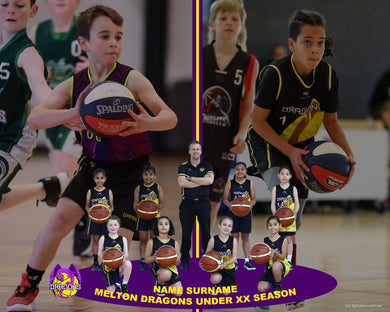 Melton Dragons Basketball TEAM 2UP Photo