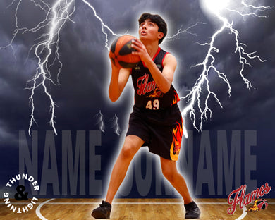 Flames Basketball Thunder & Lightning