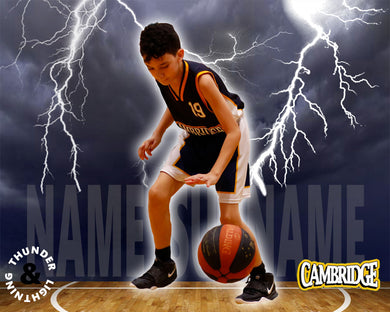 Cambridge Basketball Thunder & Lightning Photo