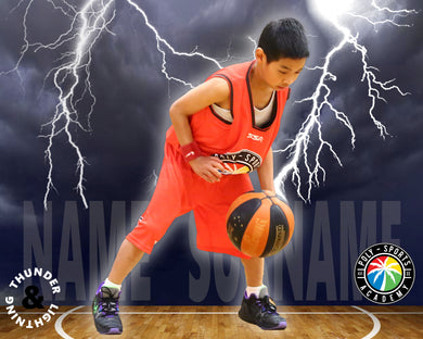 Poly Sports Basketball Thunder & Lightning Photo